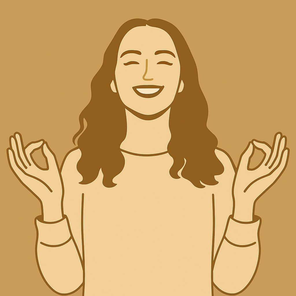 Illustration d'une personne sereine